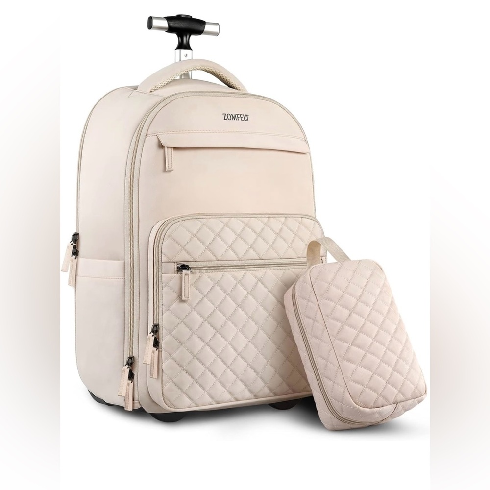 Women’s carry on rolling backpack
